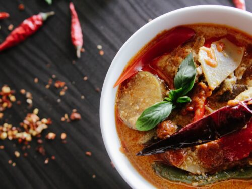 Super-quick fish curry